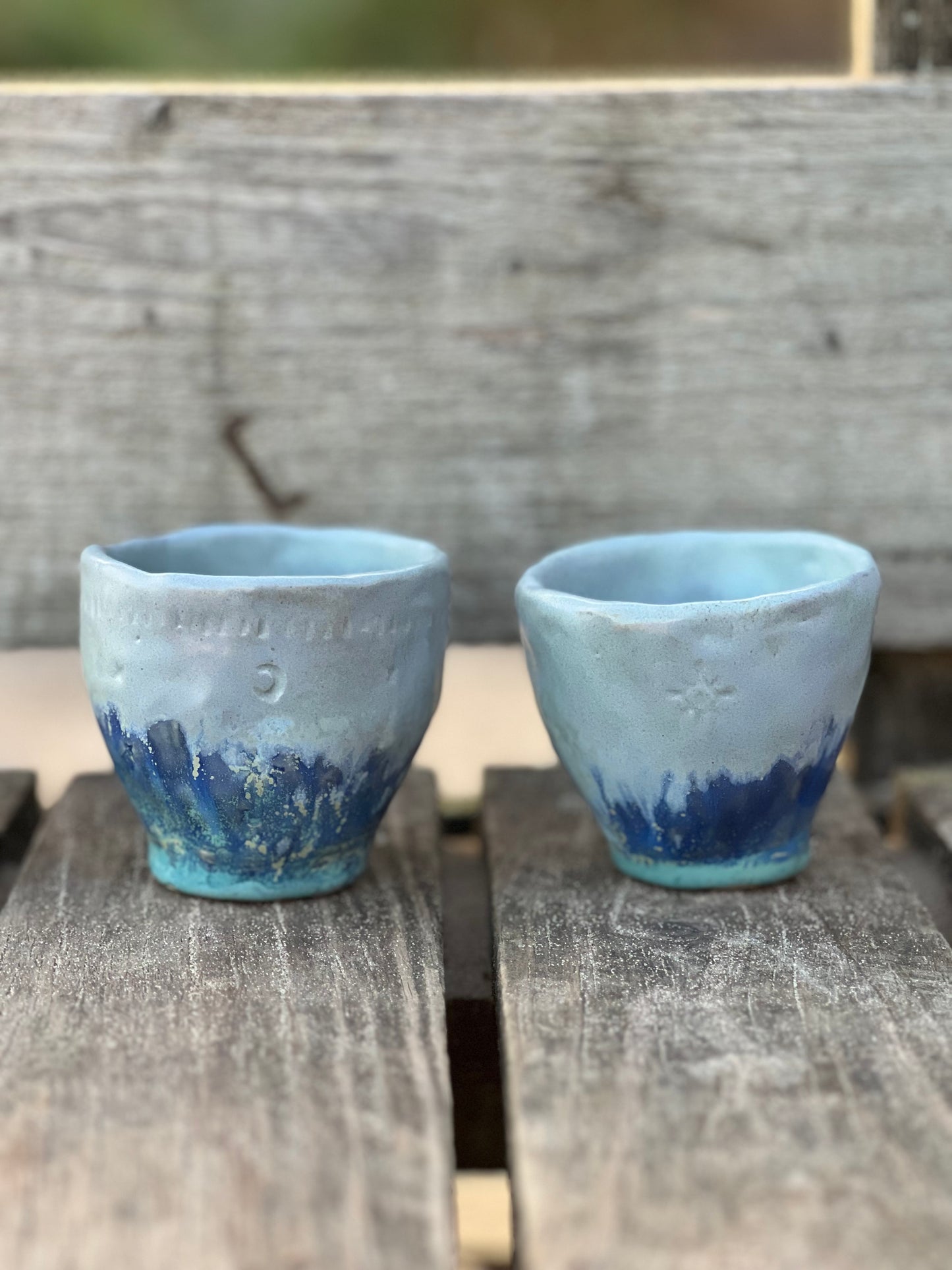 Moon & Star Handmade Espresso Cups