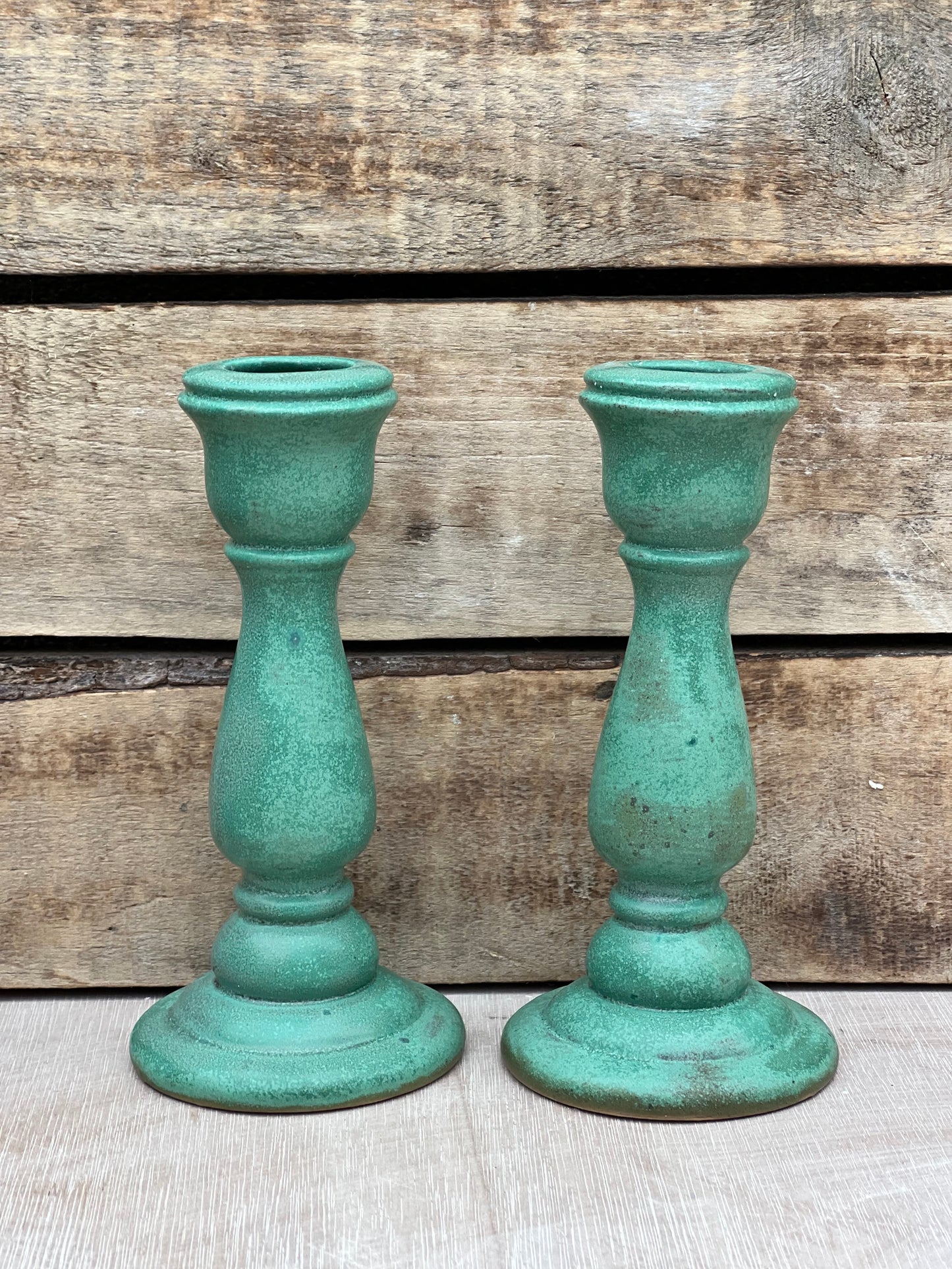 Stoneware Candlesticks