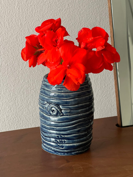 Deep Blue Sea Petite Bud Vase